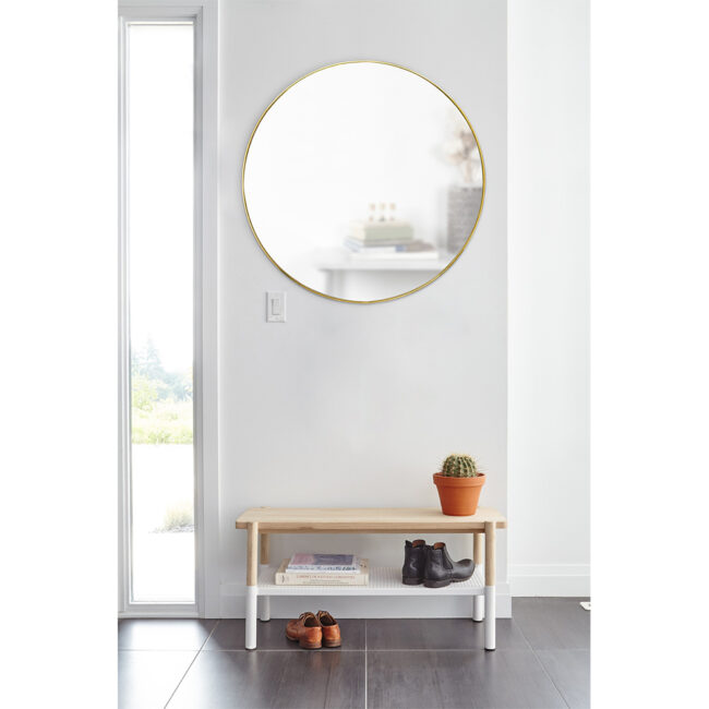 ROUND HUBBA WALL MIRROR BRASS 2.55X86.35X86.35CM - Image 4