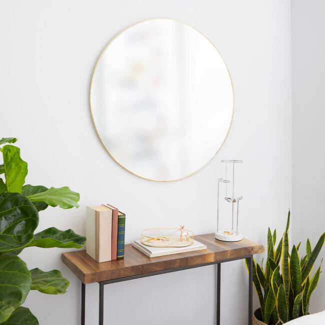 ROUND HUBBA WALL MIRROR BRASS 2.55X86.35X86.35CM - Image 3