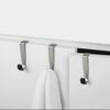 SCHNOOK NICKEL OVER THE CABINET HOOK BLACK 8.25X5X1.5CM 3PCS - Image 2
