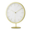 INFINITY WALL MOUNTED/ TABLE TOP CLOCK MAT BRASS 21.5CM