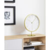 INFINITY WALL MOUNTED/ TABLE TOP CLOCK MAT BRASS 21.5CM - Image 2