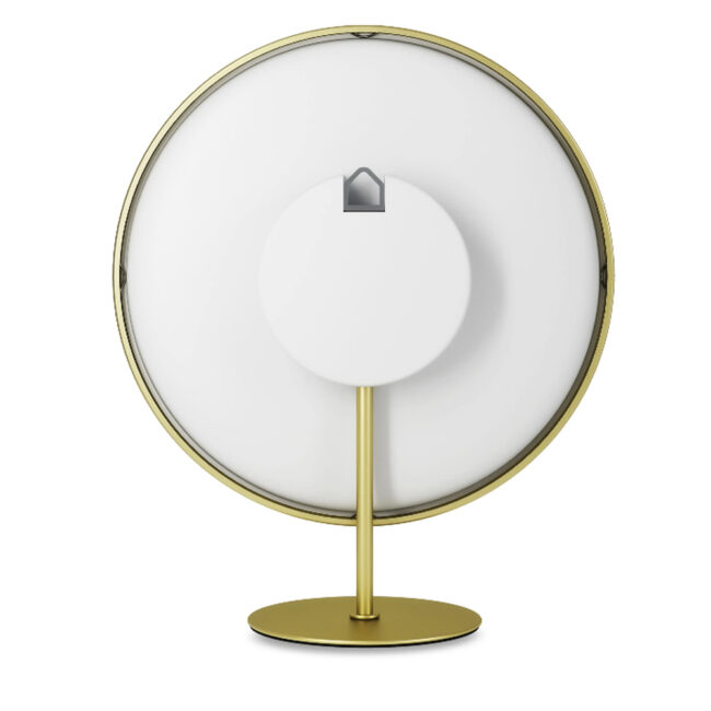 INFINITY WALL MOUNTED/ TABLE TOP CLOCK MAT BRASS 21.5CM - Image 4