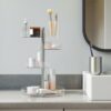 PIROUETTE NICKEL COSMETIC ORGANIZER CLEAR 23X23X35.5CM - Image 2