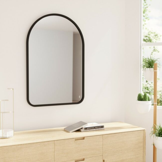 HUB ARCHED MIRROR BLACK 61X91CM - Image 3