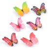 WAFER 3D BUTTERFLIES ASSORTED - 72 PCS