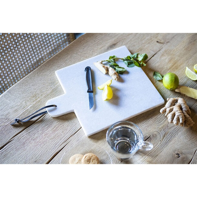 CUTTING BOARD MARBLE WHITE 25X33X1CM - Image 3