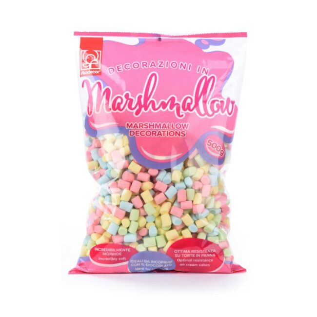 MINI CHALKS MARSHMALLOWS MIX ASSORTED COLOURS 500GR - Image 4