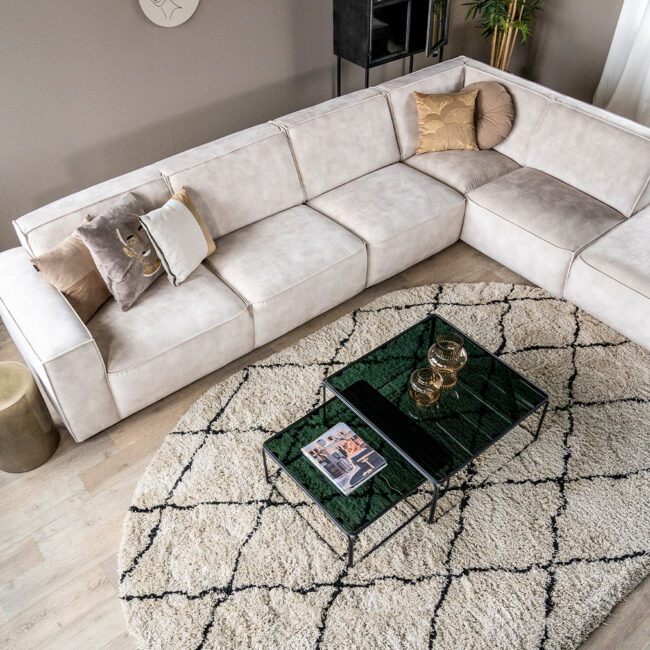 SET OF 2 COFFEE TABLE OLIT LARGE 75X75X33/60X60X28CM - Image 3