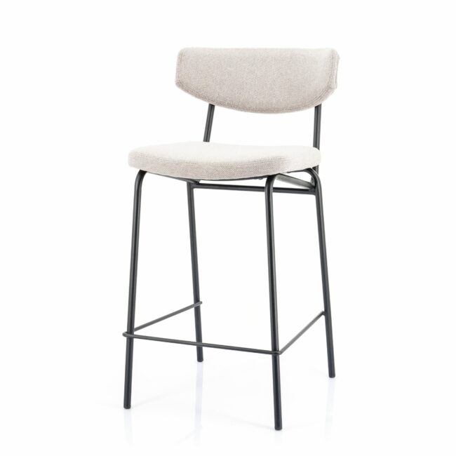 BAR CHAIR CROCKETT TAUPE 45X56,5X92CM