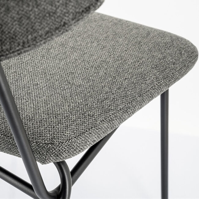 BAR CHAIR CROCKETT DARK GREY 45X56,5X92CM - Image 3