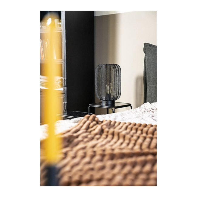 TABLE LAMP CARBO BLACK 24X38CM - Image 3