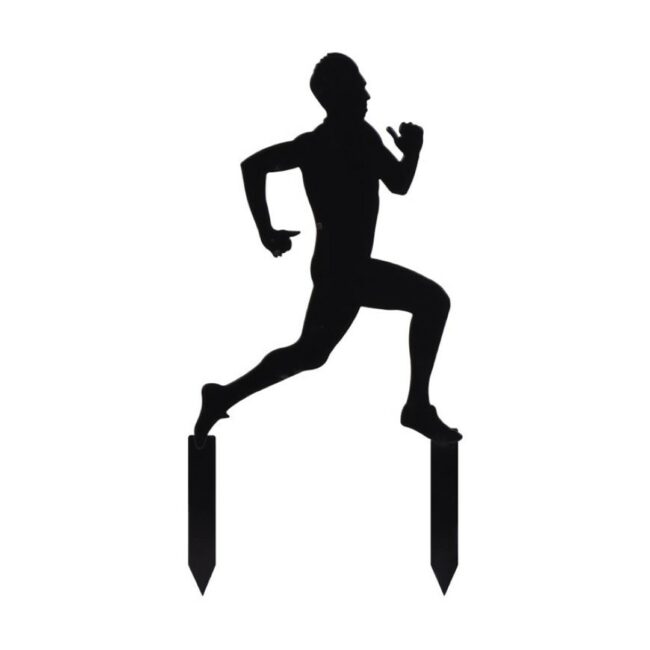 MAN RUNNER METAL CAKE TOPPER