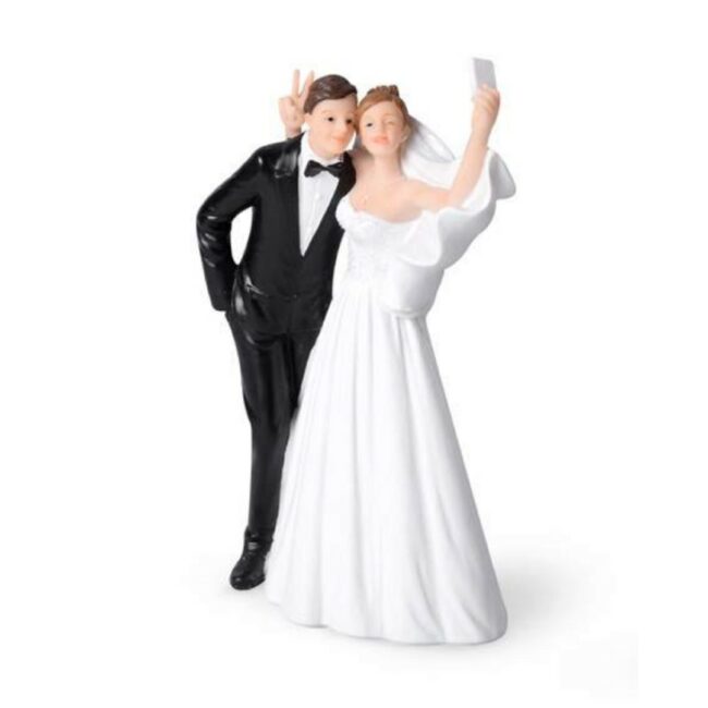 FUNNY SELFIE WEDDING COUPLE 15,5CM