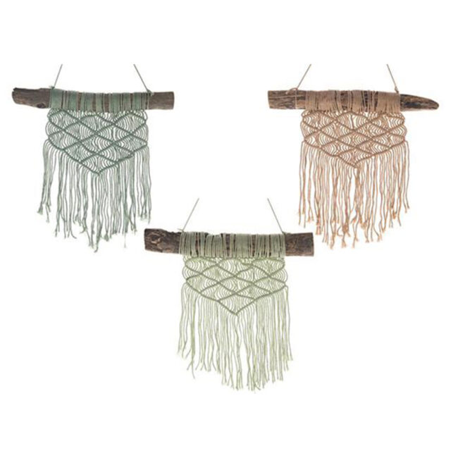 MACRAME HANGER ASSORTED 45X5CM