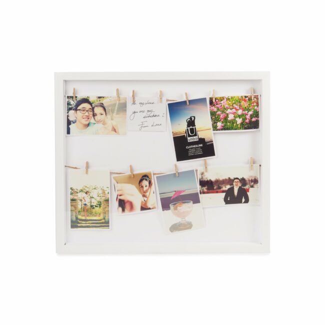 CLOTHESLINE PICTURE FRAME WHITE 52.7X44.1X3.8CM
