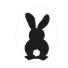 LABELS RABBIT OVAL - 55X40MM