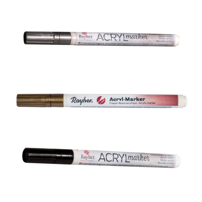 ACRYLIC MARKER WITH VALVE ROUND TIP 1-2 MM