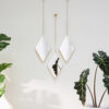DIMA DIAMOND MIRROR MATTE-BRASS 17.5X66.05CM 3PCS - Image 2