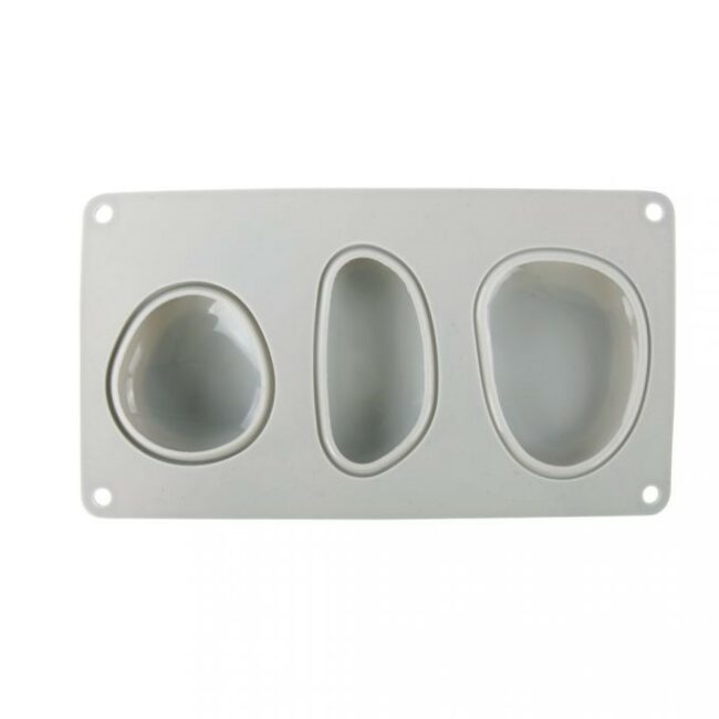 SILICONE CASTING MOULD STONES BIG 14.5X26X3.5CM - 3SHAPES