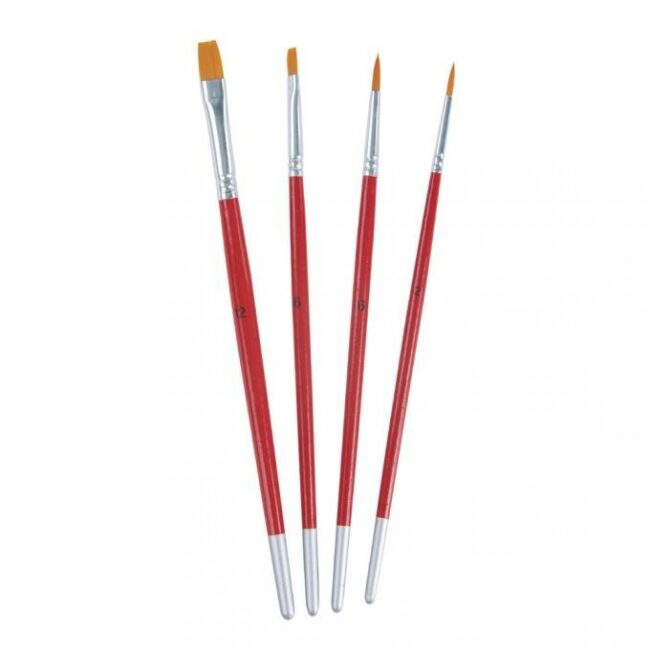 BRUSH SET HOBBY CREATIVE FSC 100% ASSORTED - 4PCS