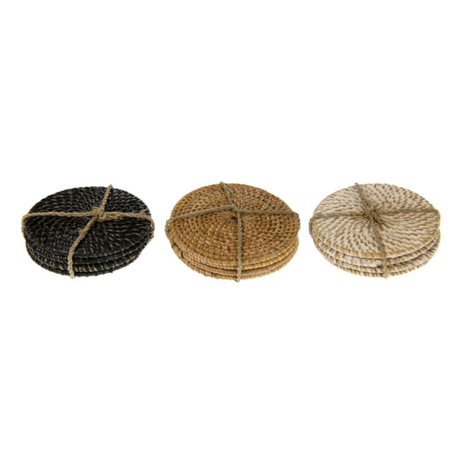 COASTER RATTAN ASSORTED 10CM