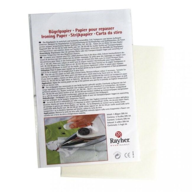 IRONING PAPER A4 WHITE - 5SHEETS