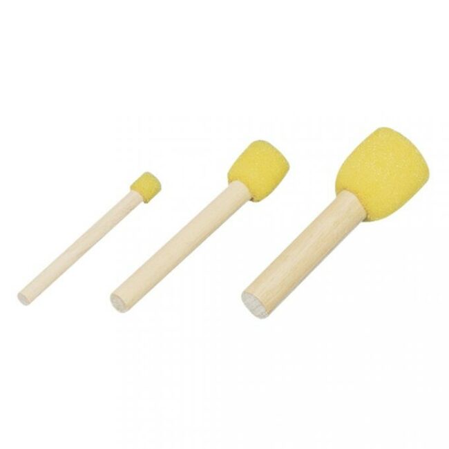 SPONGE STAMPS 3 SIZES: 1,2,3CM - 3PCS