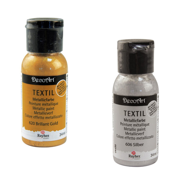 METALLIC FABRIC PAINT - BOTTLE 34 ML