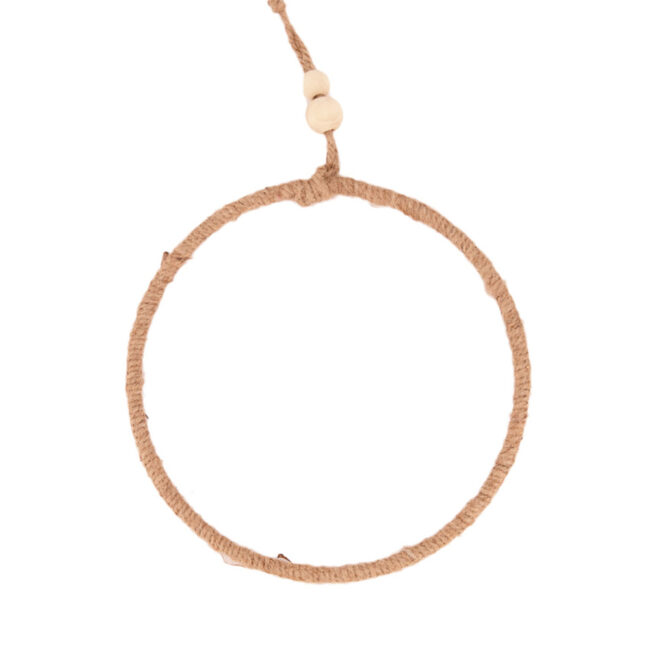 HANGING ROPE FRAME NATURAL 20CM
