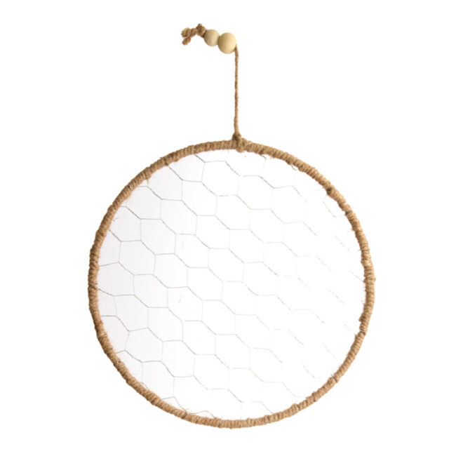 HANGING ROPE FRAME NATURAL 28CM