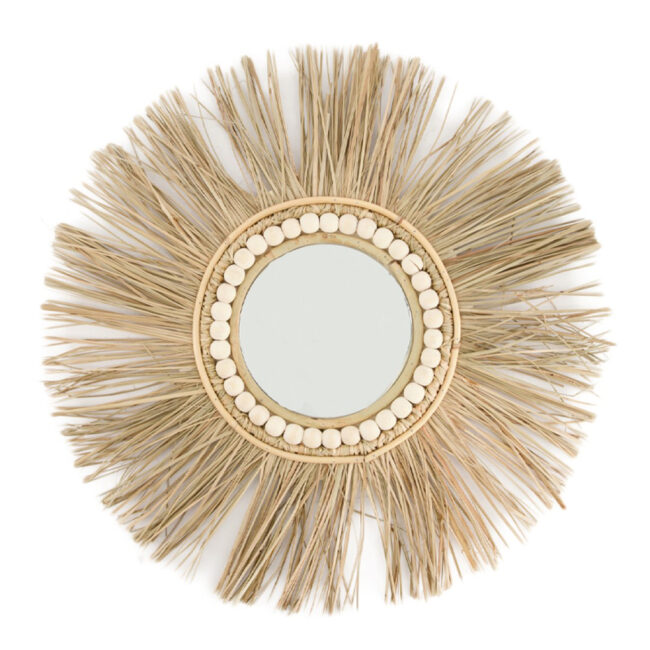 MIRROR GRASS NATURAL 55CM