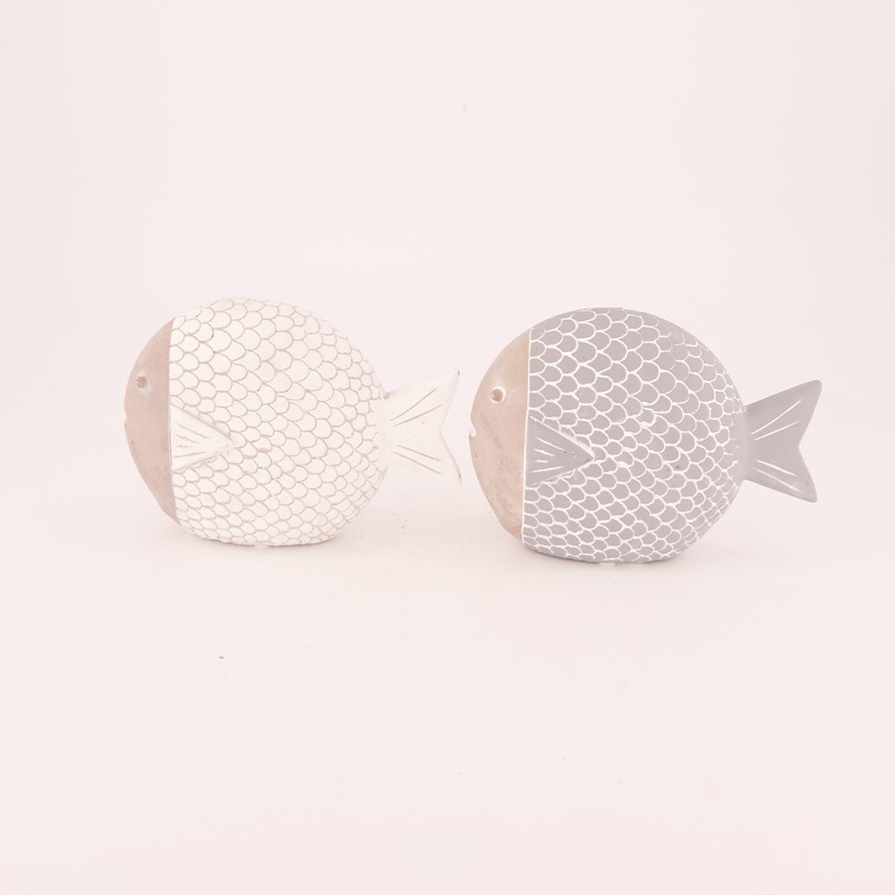 FISH CEMENT ASSORTED 9.5X3X7CM