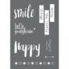 SCREEN-PRINTING STENCIL SMILE A4 (1 STENCIL & 1 SQUEEGEE)