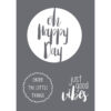 SCREEN-PRINTING STENCIL HAPPY DAY A4 (1 STENCIL & 1 SQUEEGEE)