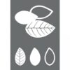 SCREEN-PRINTING STENCIL LEAVES A4 (1 STENCIL & 1 SQUEEGEE)