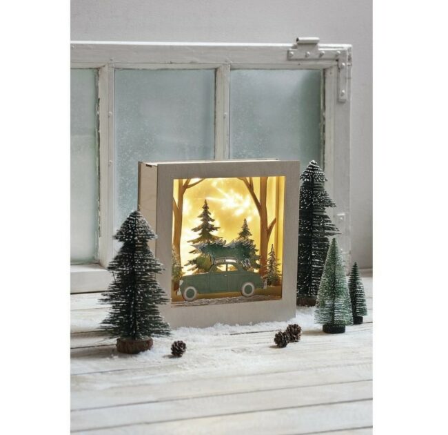 WOODEN KIT 3D MOTIF FRAME CAR, FSC 100%  25,5X26X6,6CM - Image 3