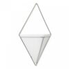 TRIGG NICKEL WALL DISPLAY LARGE WHITE 39X22CM