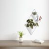 TRIGG NICKEL WALL DISPLAY SMALL WHITE 19X12CM 2PCS - Image 5