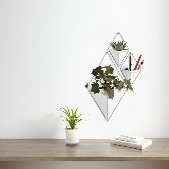 TRIGG NICKEL WALL DISPLAY SMALL WHITE 19X12CM 2PCS - Image 5