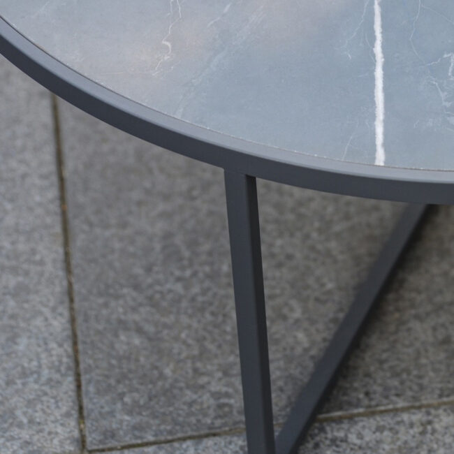 ATLAS COFFEE ROUND TABLE ANTHRACITE 80X35CM - Image 3