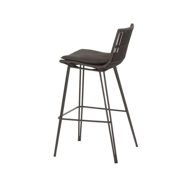 WAVE BARCHAIR ANTRHACITE WITH CUSHION 43X38X94CM - Image 3
