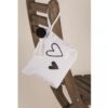 IRON-ON TRANSFER FILM HEART BLACK  3.7-11 X 4-12CM - 6PCS/2SHEETS - Image 5
