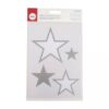 IRON-ON TRANSFER FILM STAR SILVER 4-14.5 X 4-11.5CM - 6PCS/2SHEETS
