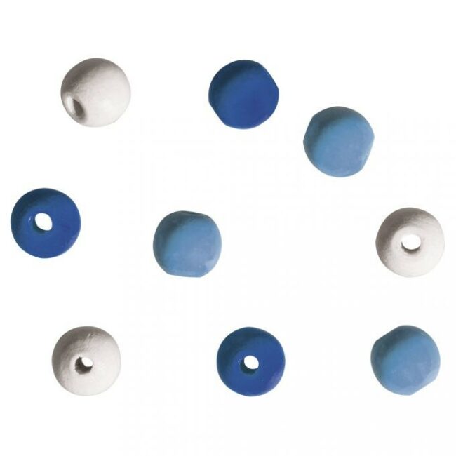 WOODEN BEADS FOR DECO 9MM 60PCS