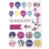 PAPER STICKER "SUMMER MIX" WITH EFFECTS 3 SHEETS 70PCS - Image 2
