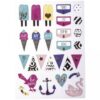 PAPER STICKER "SUMMER MIX" WITH EFFECTS 3 SHEETS 70PCS - Image 4