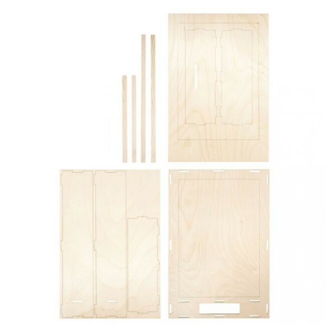 WOODEN KIT 3D-MOTIF FRAME FSC 100% NATURAL 20X30X6.6CM 8PCS/1SET - Image 5