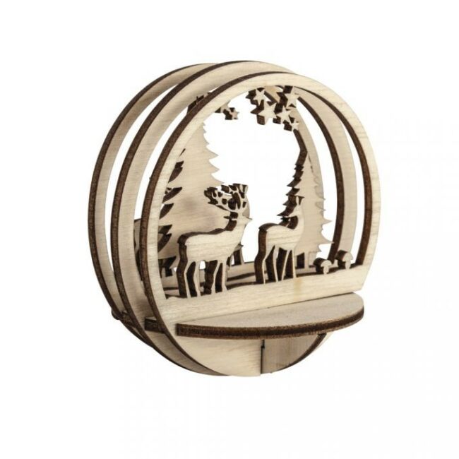 WOODEN PLUG FOREST FSC MIX CREDIT 7,5CM Ø
