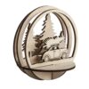 WOODEN PLUG CAR & TREE FSC MIX CREDIT 9.5CM Ø