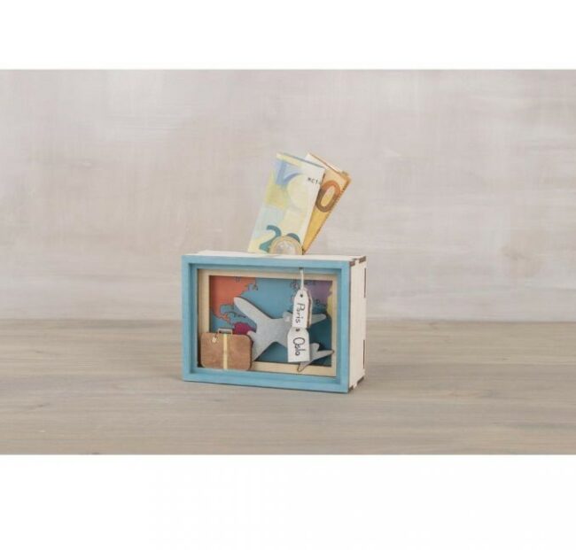 WOODEN 3D GIFT BOX "JOURNEY" FSC MIX CREDIT NATURAL 11.5X8.5X5CM -12PCS/1SET - Image 3